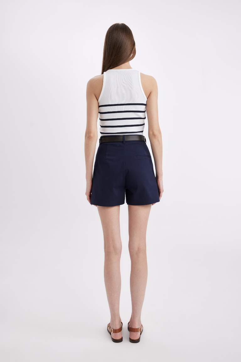 Chino High waist Short Leg Shorts