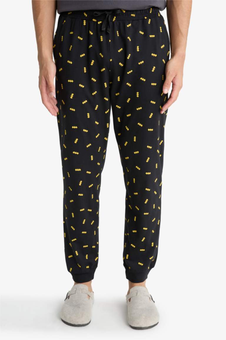 Batman Pijama Takımı Regular Fit Kısa Kollu Üst Uzun Alt
