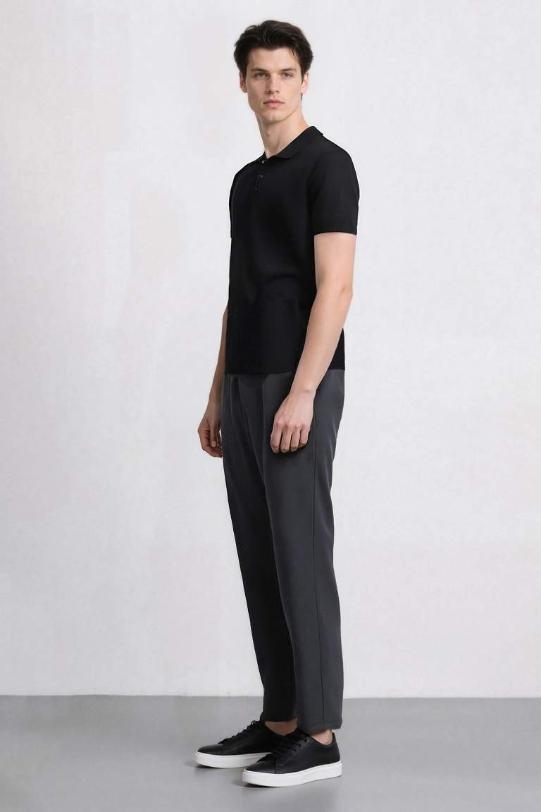 Летние Jogger брюки slim fit с карманами и прямыми штанинами