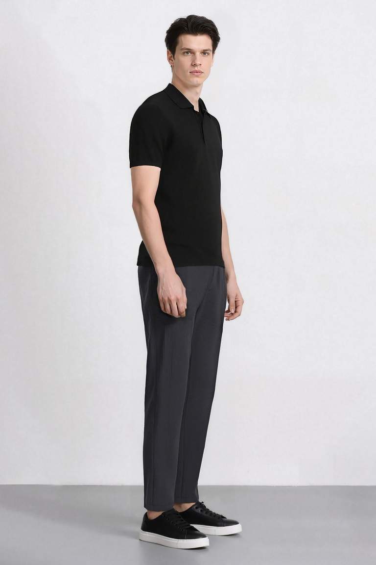 Летние Jogger брюки slim fit с карманами и прямыми штанинами