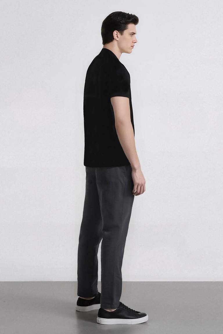 Летние Jogger брюки slim fit с карманами и прямыми штанинами