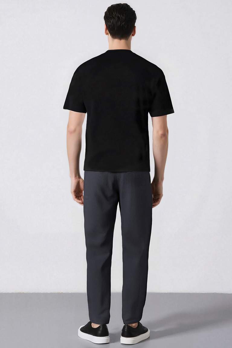 Летние Jogger брюки slim fit с карманами и прямыми штанинами