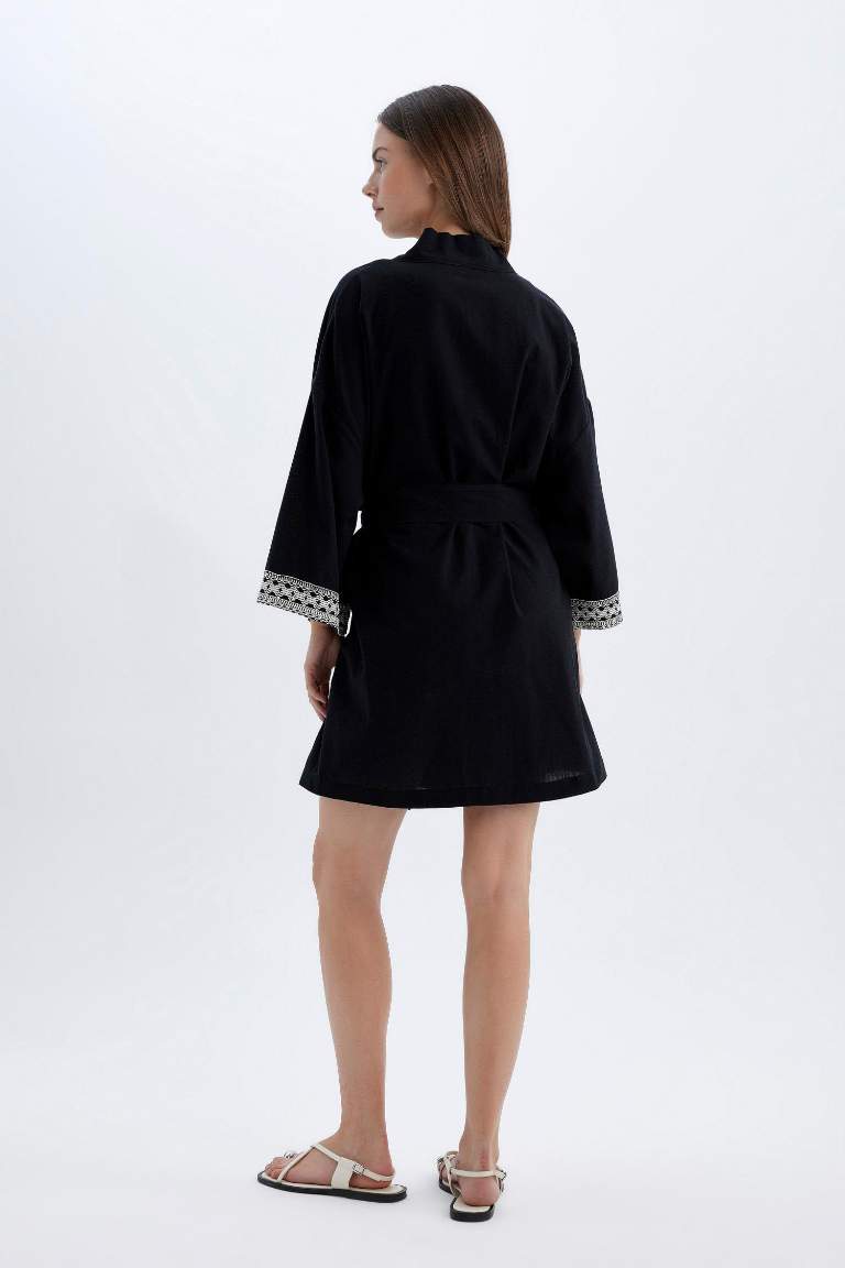 Regular Fit Pamuklu Kimono-Fall in Love
