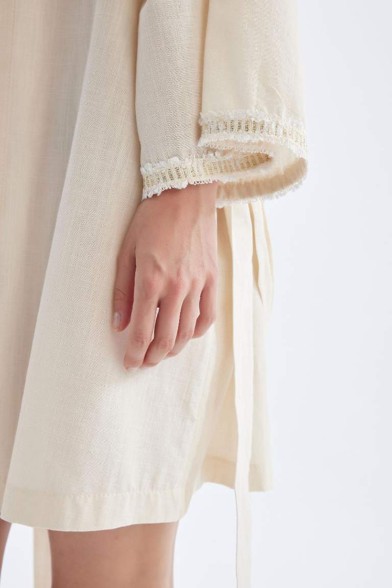 Regular Fit Pamuklu Kimono-Fall in Love