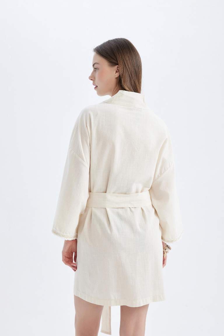 Regular Fit Pamuklu Kimono-Fall in Love