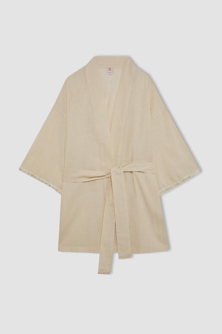 Regular Fit Pamuklu Kimono-Fall in Love