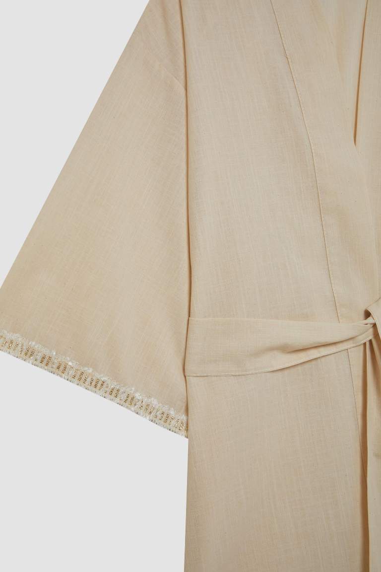 Regular Fit Pamuklu Kimono-Fall in Love