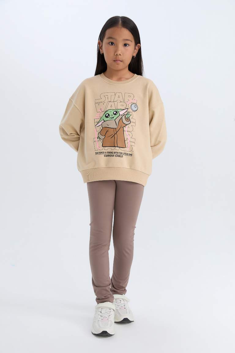 Girl Star Wars-Mandalorian Relax Fit Crew Neck Sweatshirt