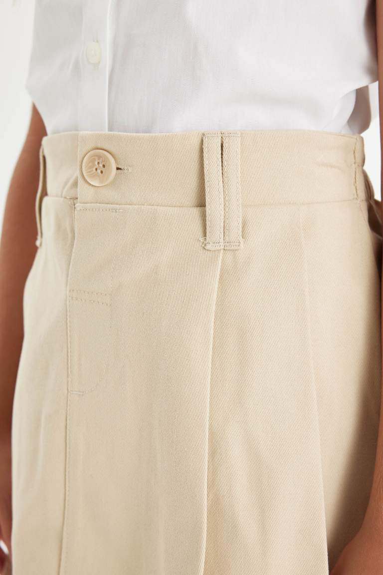 Jupe Short en Gabardine