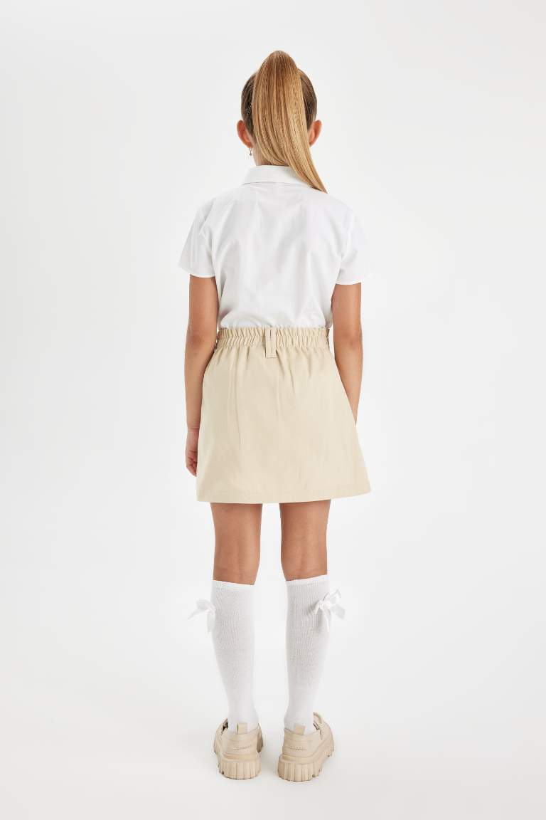 Jupe Short en Gabardine