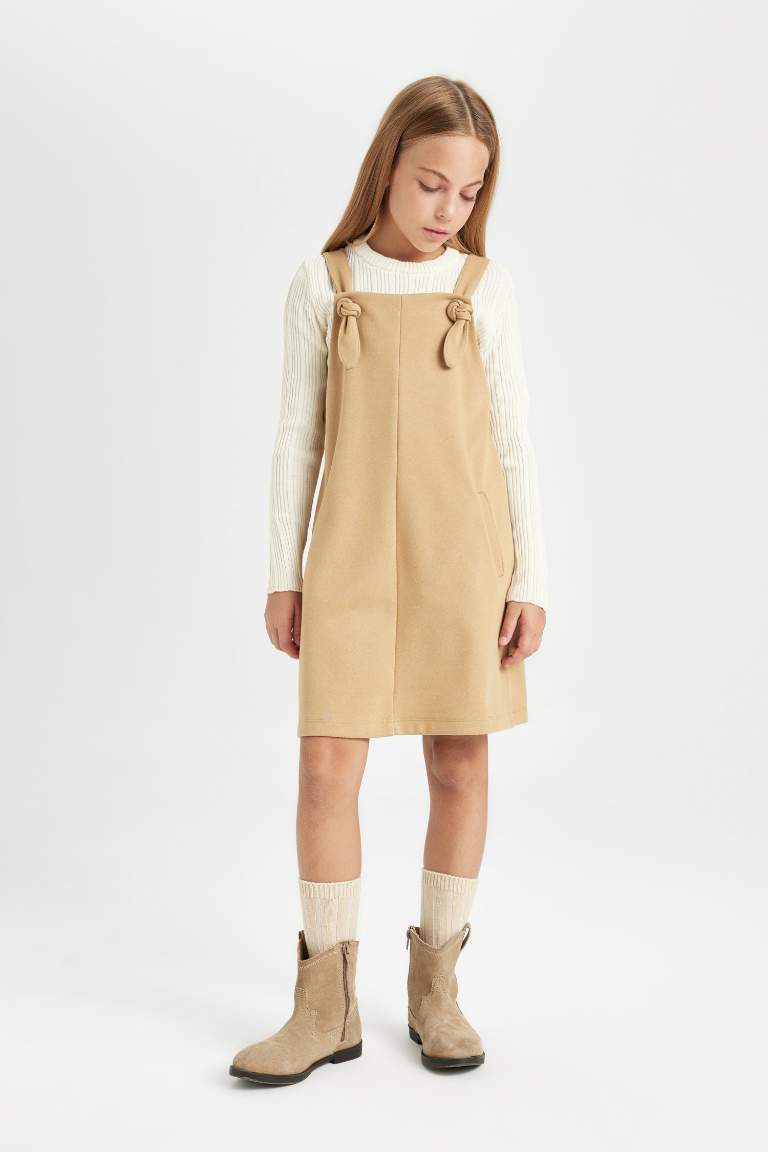 Girl Pocketed Jumpsuit Dress