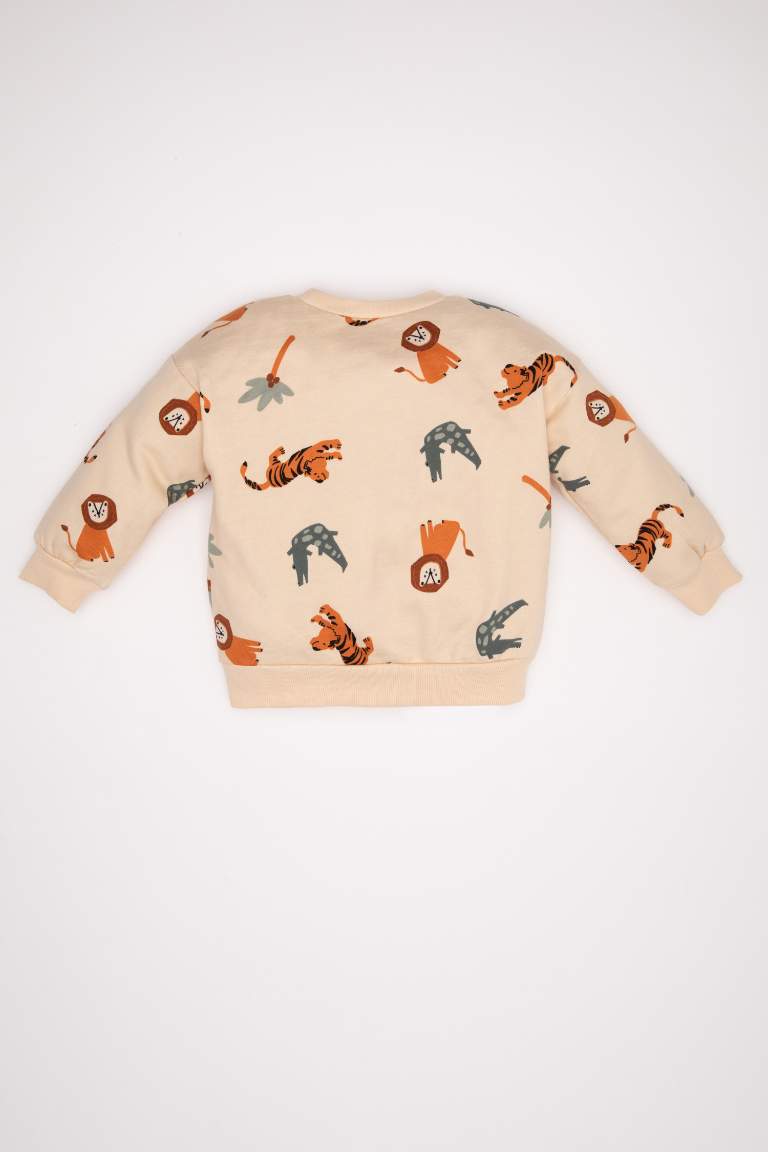 Baby Boy Crew Neck Printed Sweatshirt