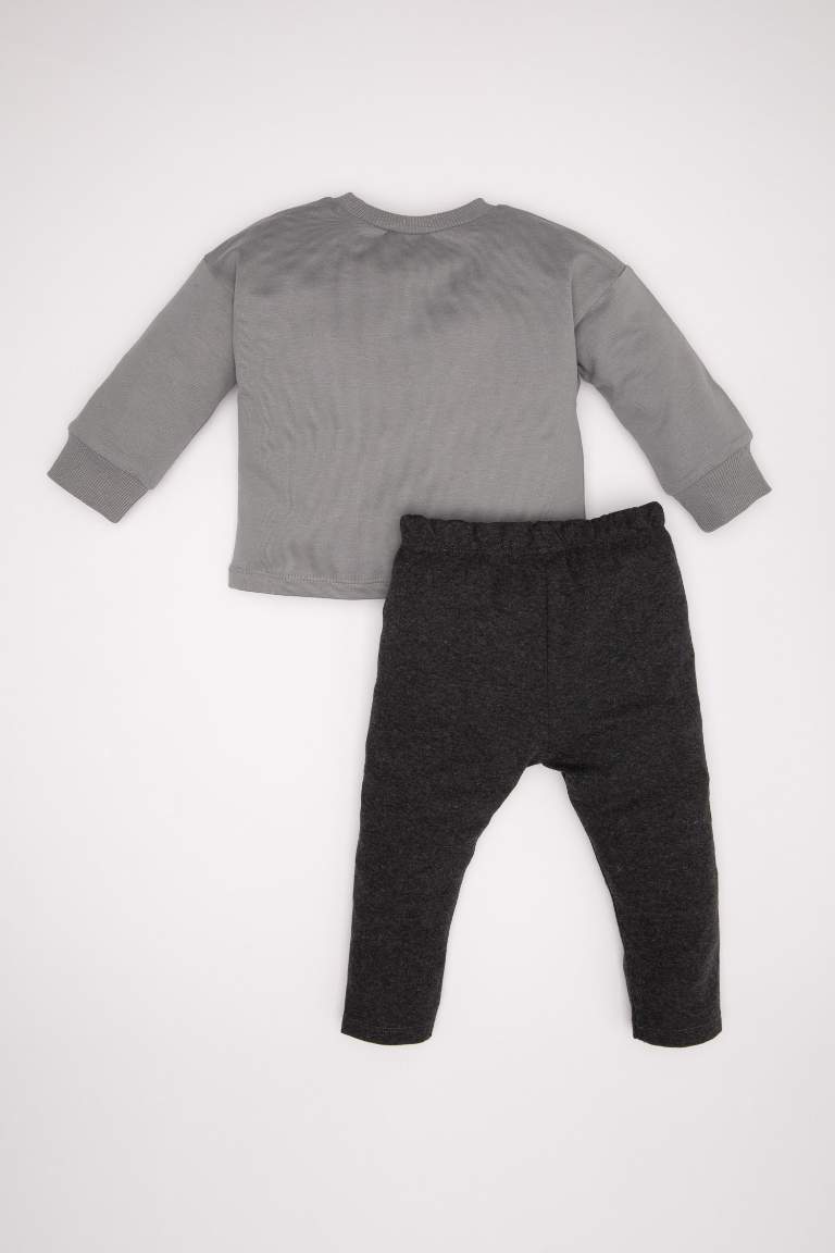 Baby Boy Printed Sweatshirt Sweatpants 2 Piece Set