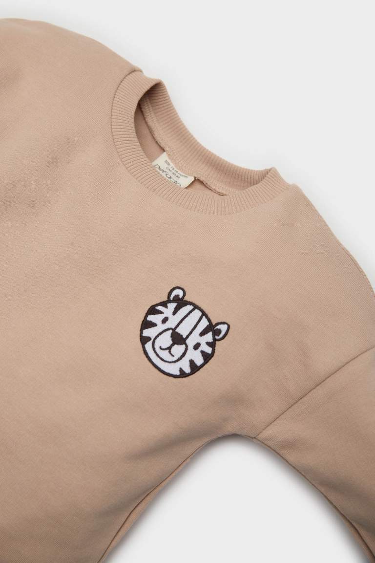 Baby Boy Printed Sweatshirt Bottom 2 Piece Set