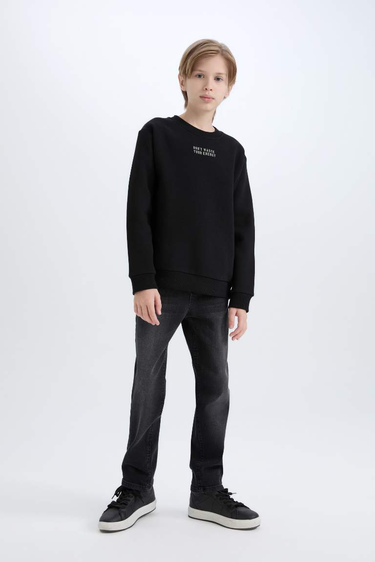 Regular Fit Crew Neck Sweatshirt