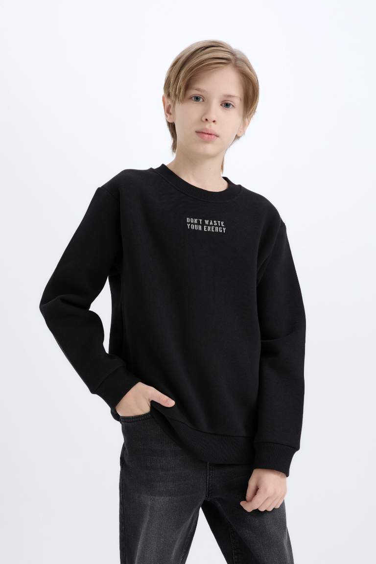 Regular Fit Crew Neck Sweatshirt