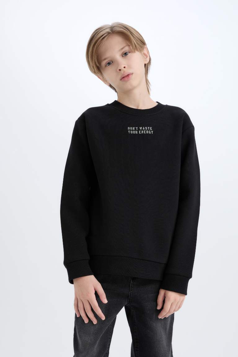 Regular Fit Crew Neck Sweatshirt