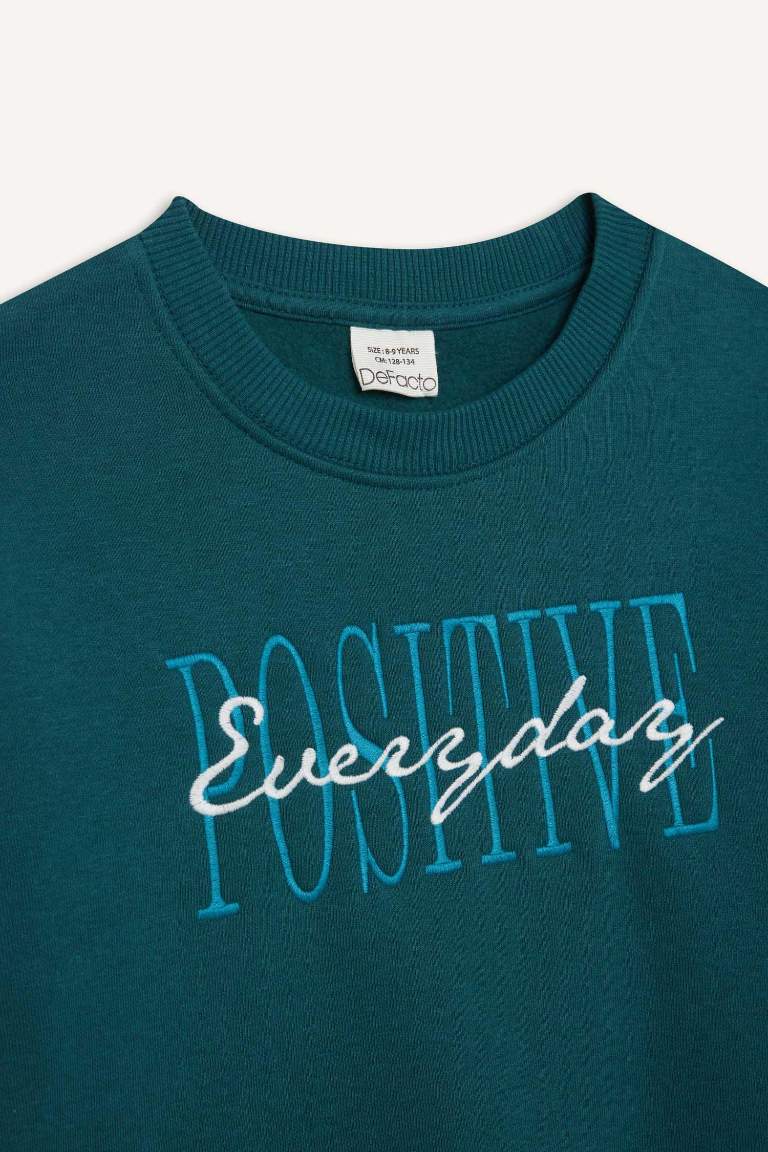 Boy Crew Neck Printed Sweatshirt