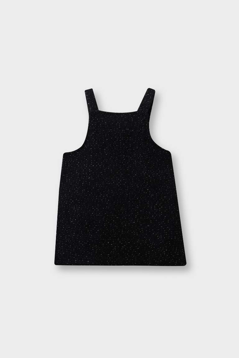 Kız Bebek Tweed Salopet Elbise