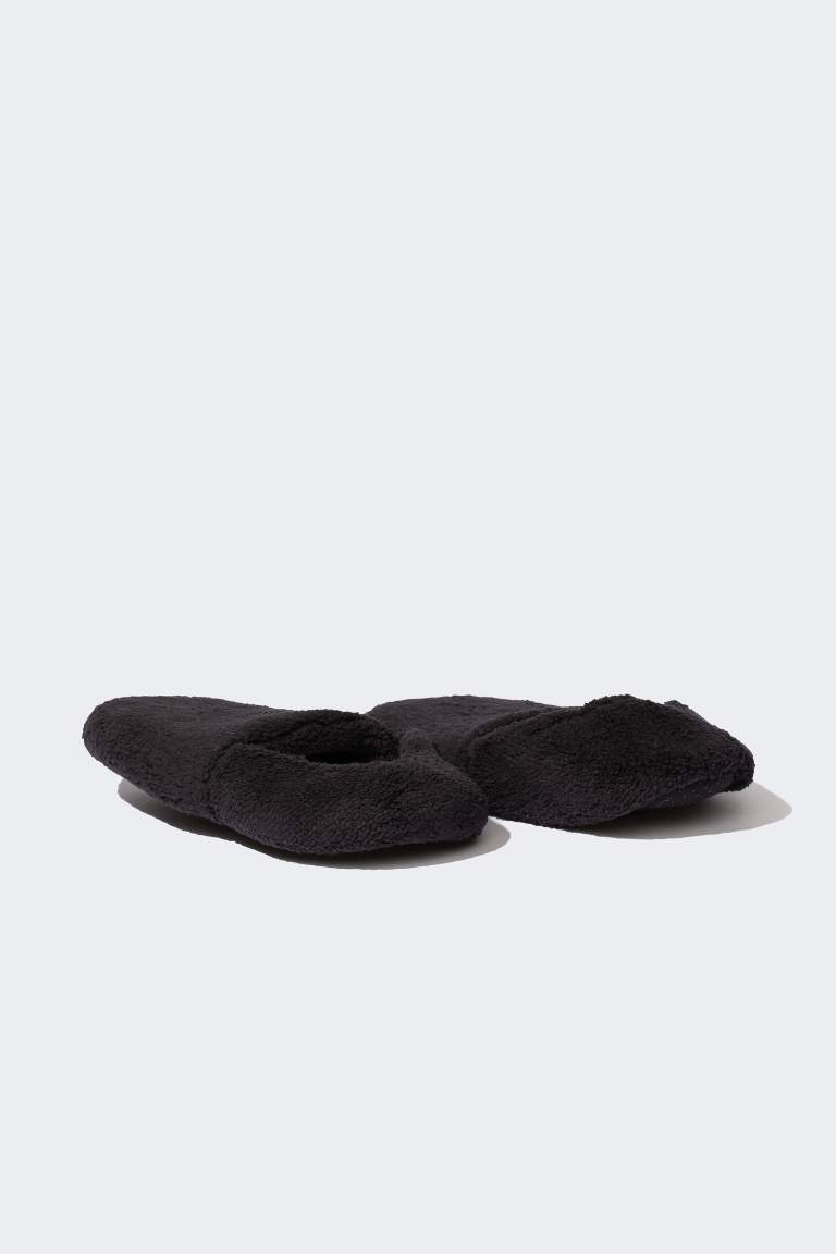 Chaussons en peluche à Semelle Plate pour homme