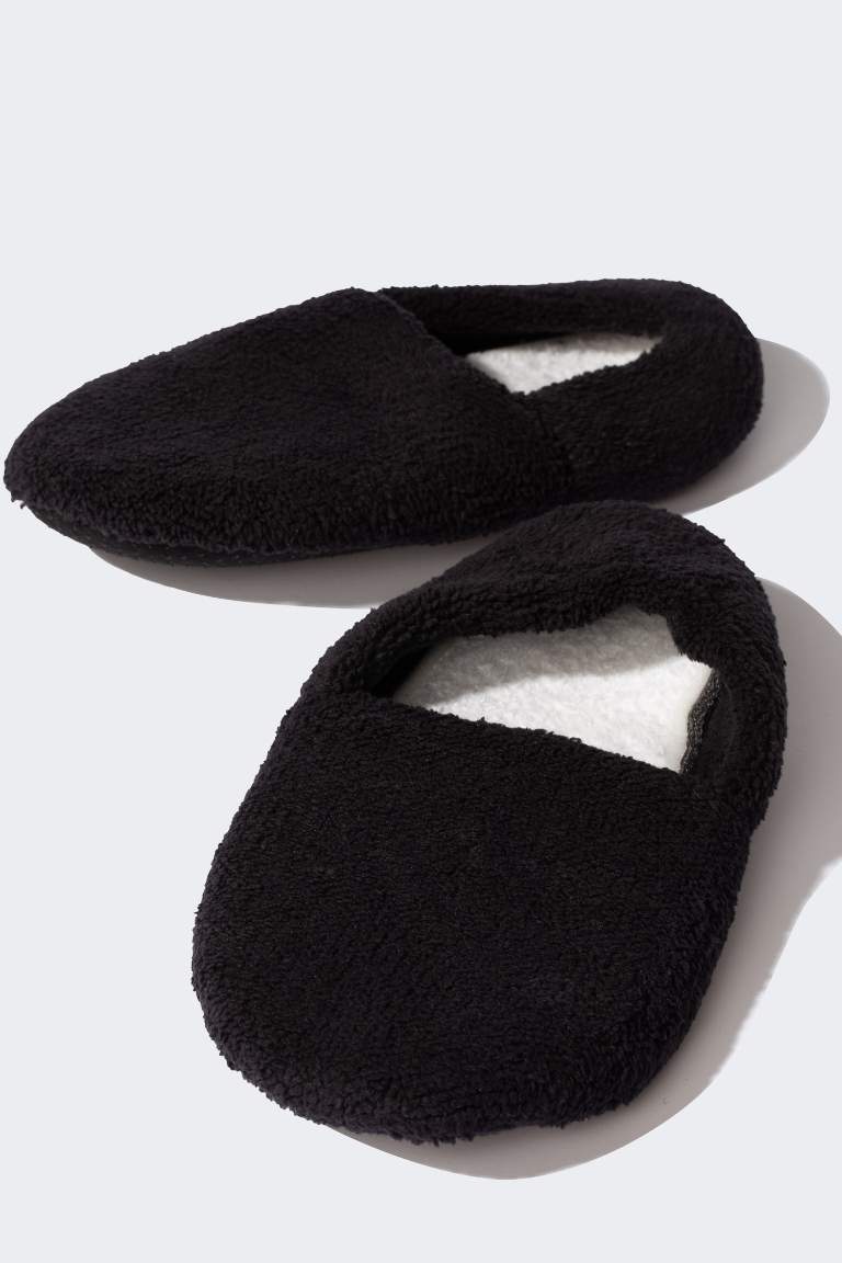 Chaussons en peluche à Semelle Plate pour homme