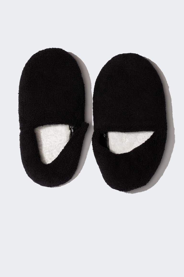 Chaussons en peluche à Semelle Plate pour homme