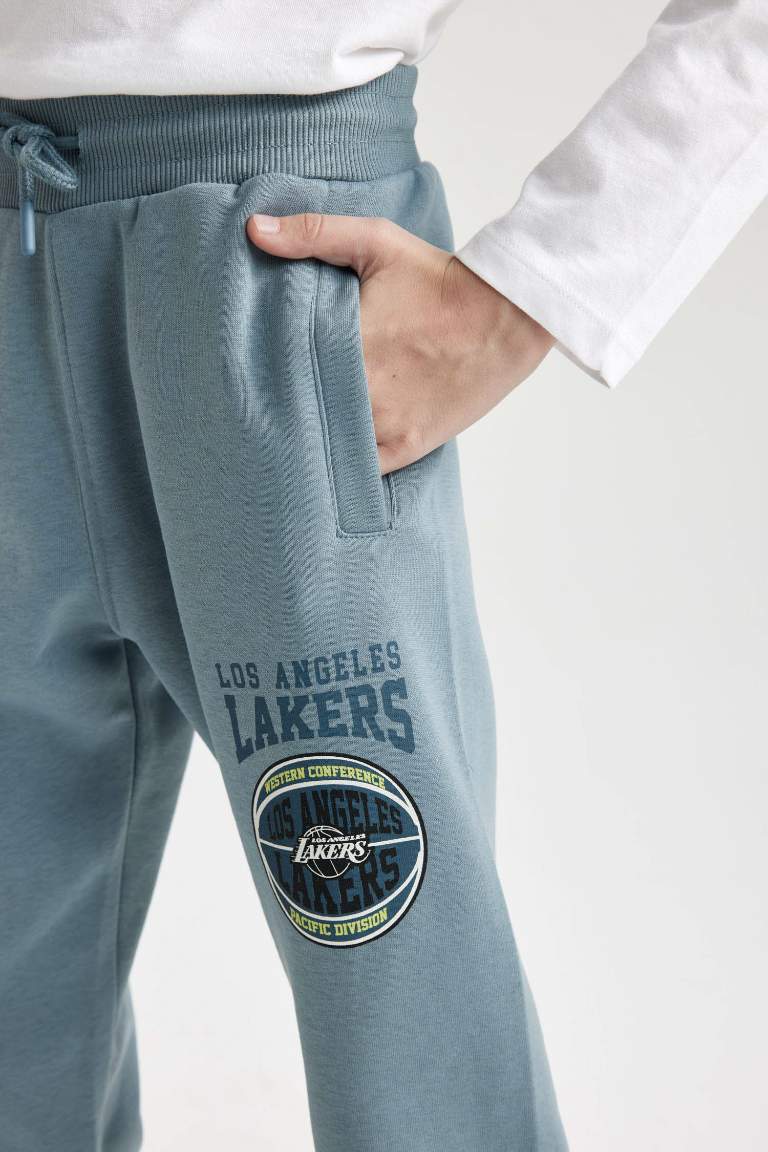 Boy NBA Los Angeles Lakers Elastic Waist Leg Jogger Sweatpants