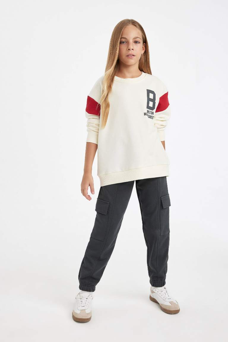 Girl Cargo Pocket Jogger Sweatpants