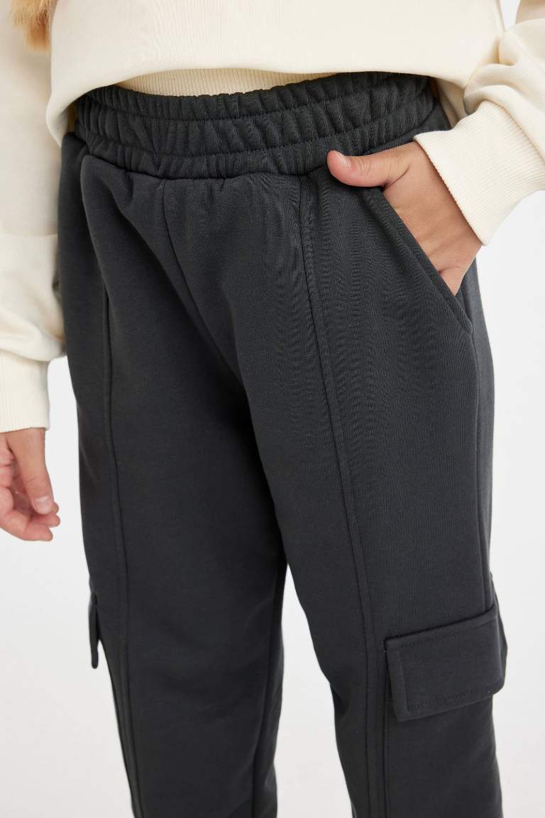 Girl Cargo Pocket Jogger Sweatpants