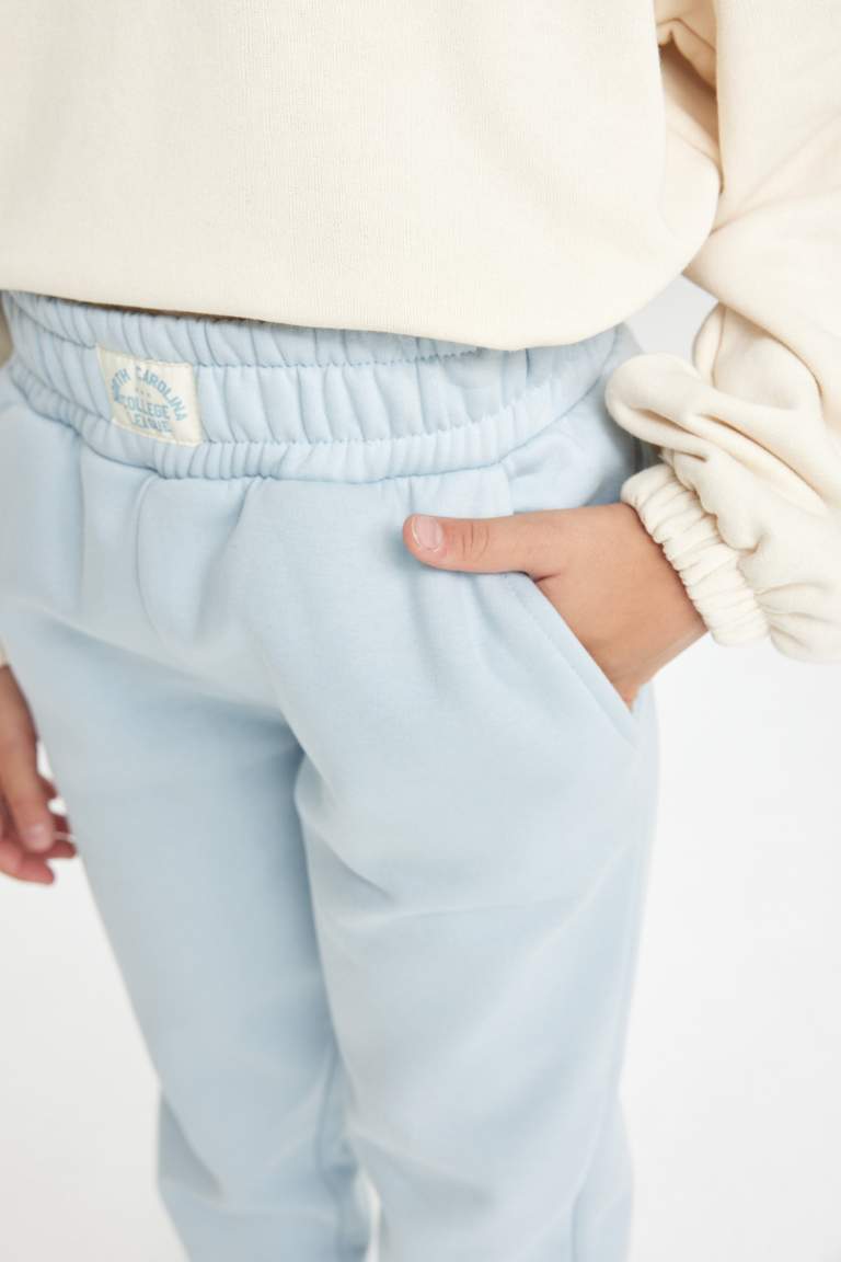 Pantalon de Jogging à taille et bas élastiques à coupe standard pour fille