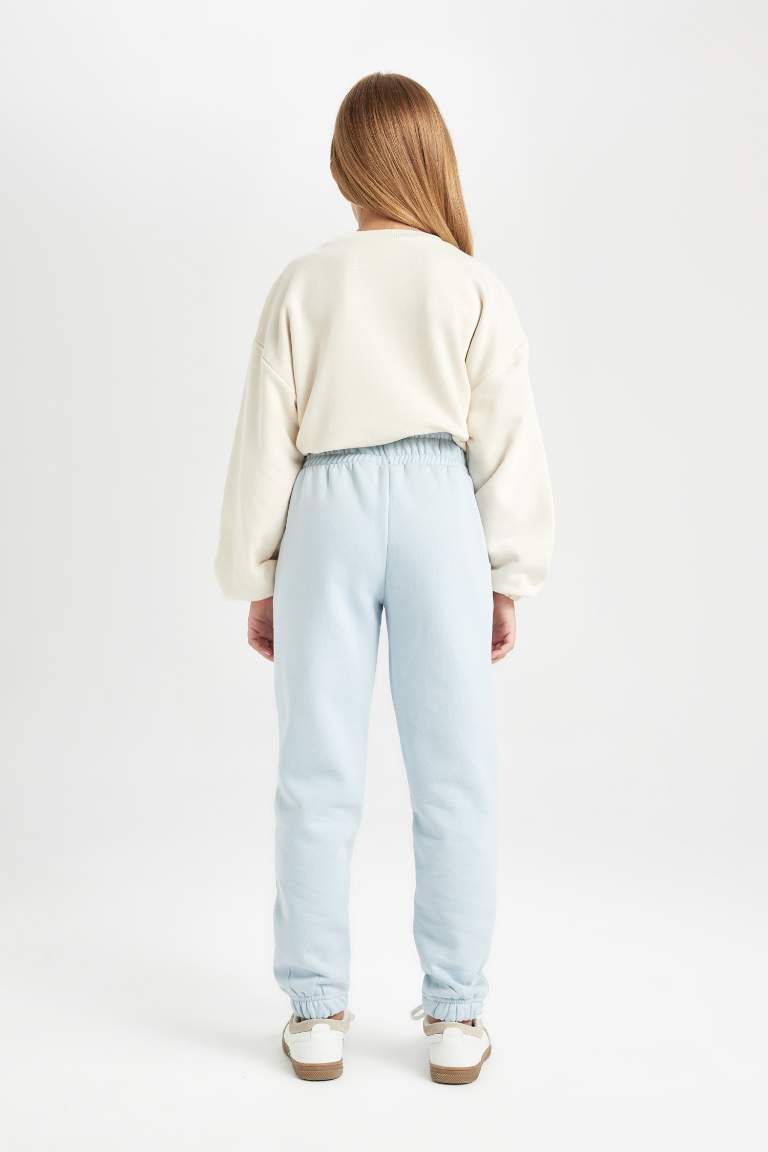 Pantalon de Jogging à taille et bas élastiques à coupe standard pour fille