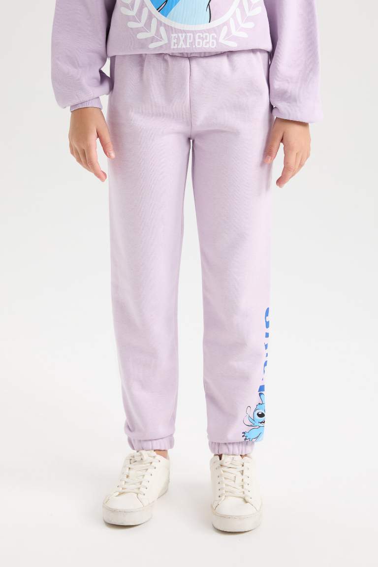 Pantalon Jogging Disney Lilo & Stitch à coupe standard et taille élastique pour Fille