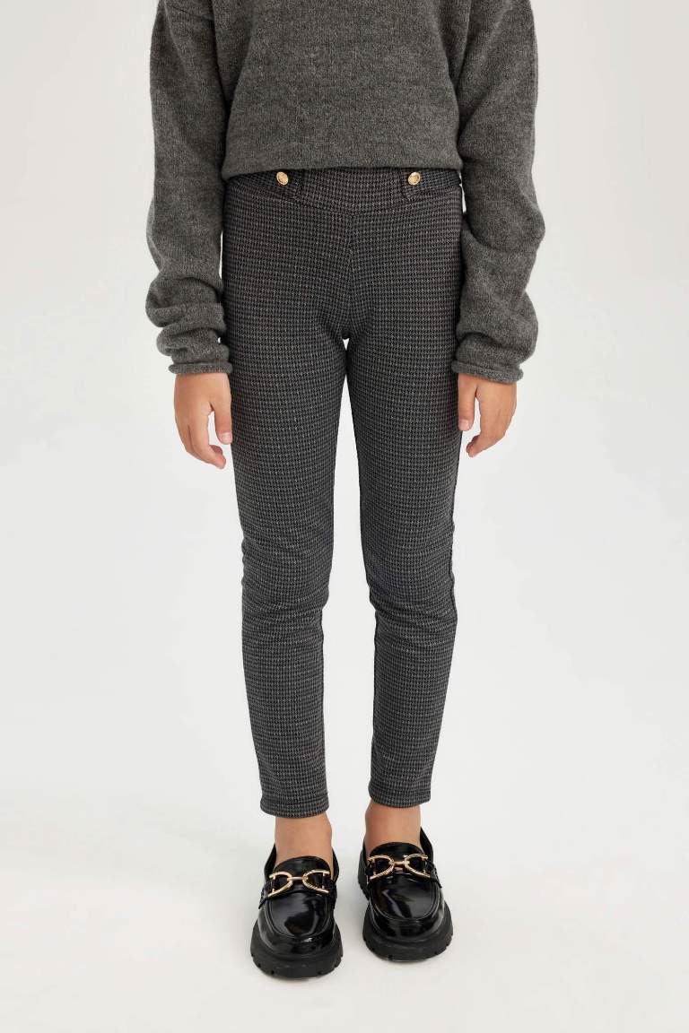 Kız Çocuk Basic Düz Standart Boy Tayt