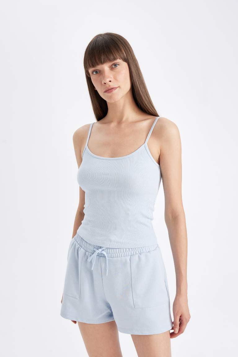 Regular Fit Ribbed Camisole Tank Top