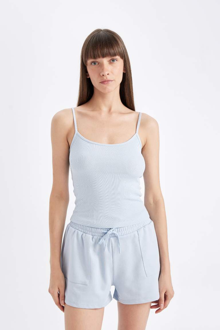 Regular Fit Ribbed Camisole Tank Top