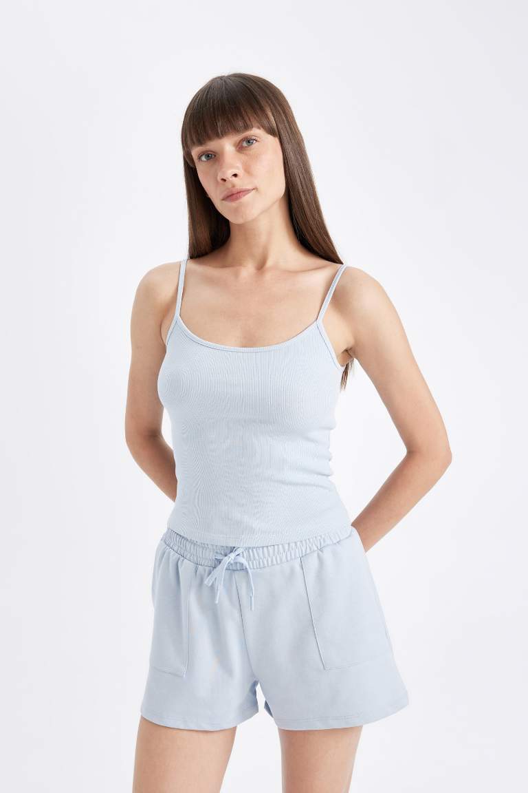 Regular Fit Ribbed Camisole Tank Top