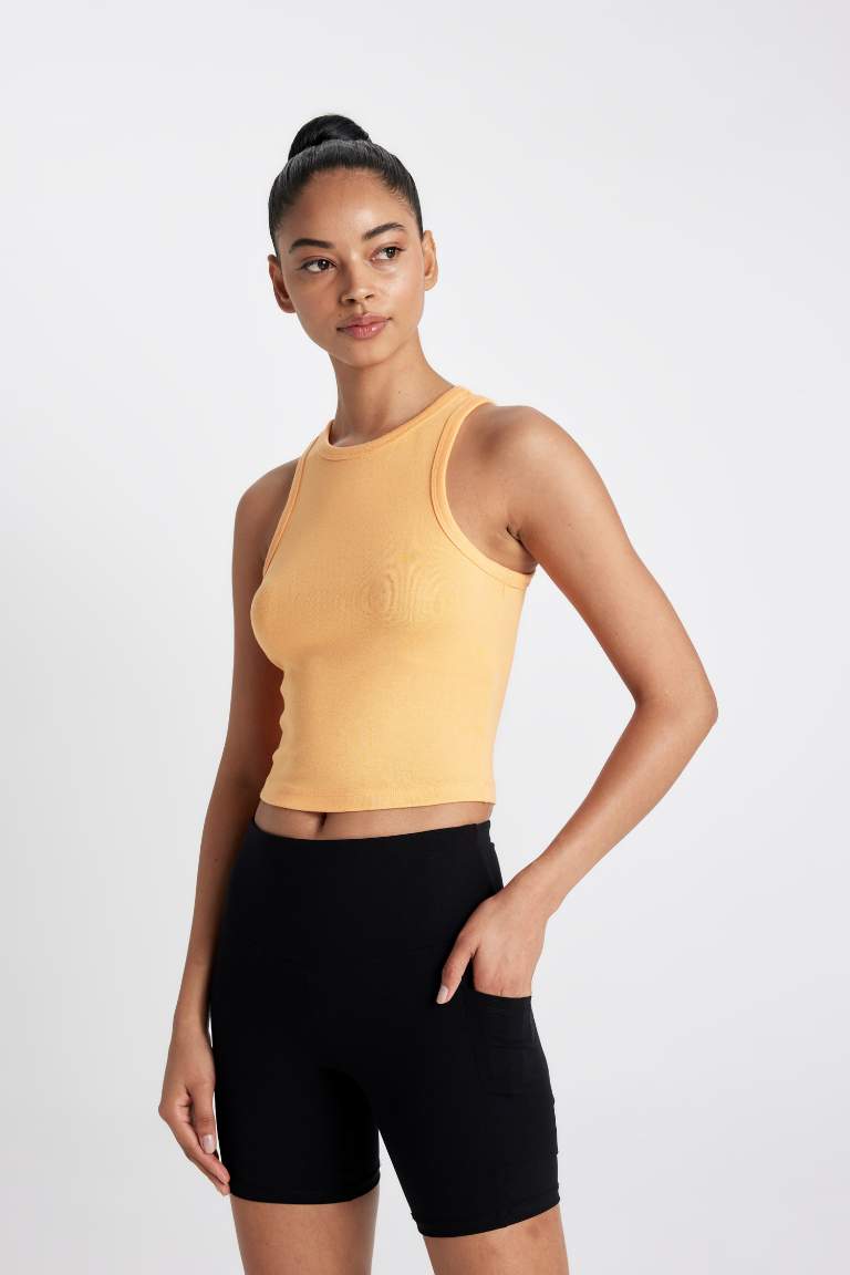 DeFactoFit Crew Neck Modal Tank Top