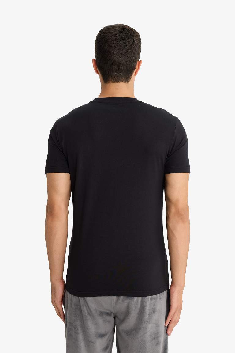 Slim Fit Dar Kesim Bisiklet Yaka Üst