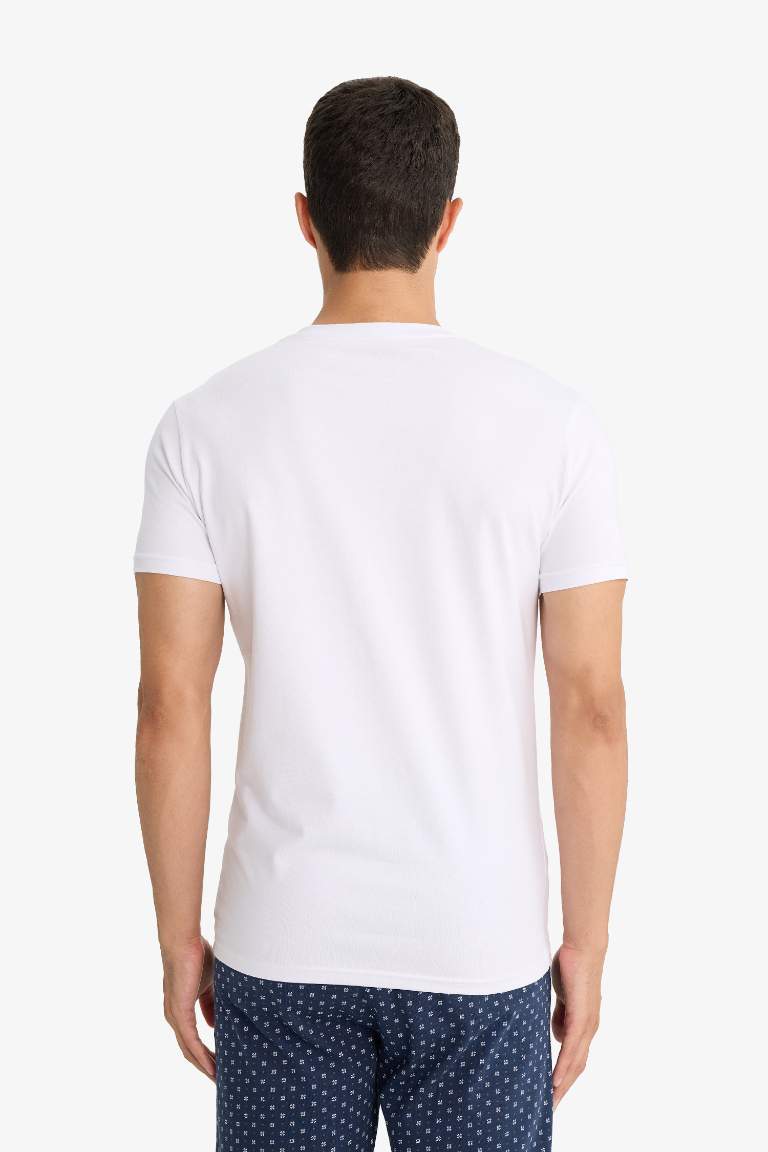 Slim Fit Dar Kesim Bisiklet Yaka Üst