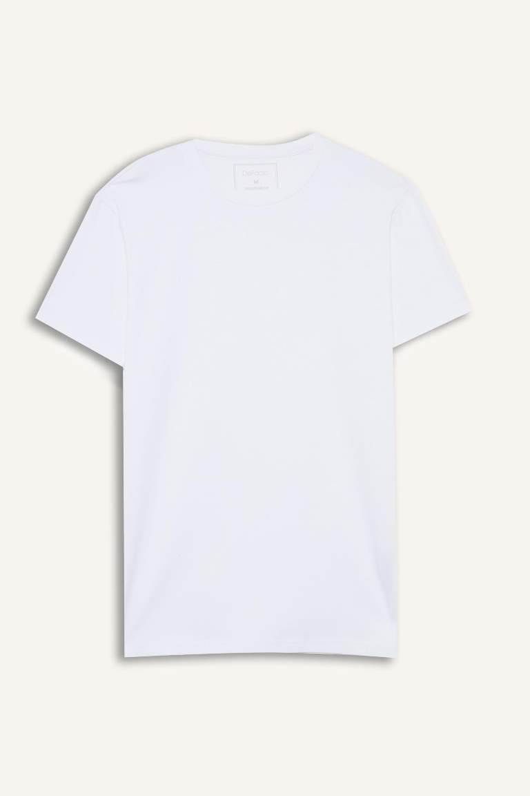 Slim Fit Dar Kesim Bisiklet Yaka Üst