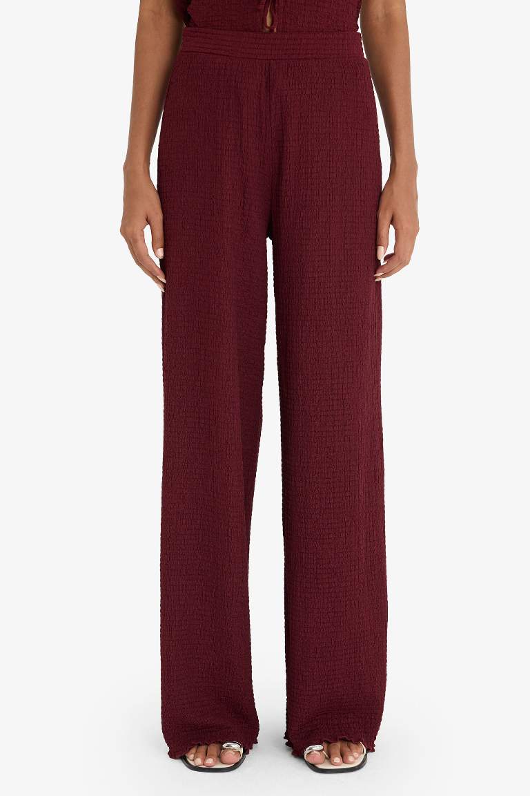 Wide Leg Geniş Bol Paça Bürümcük Pantolon