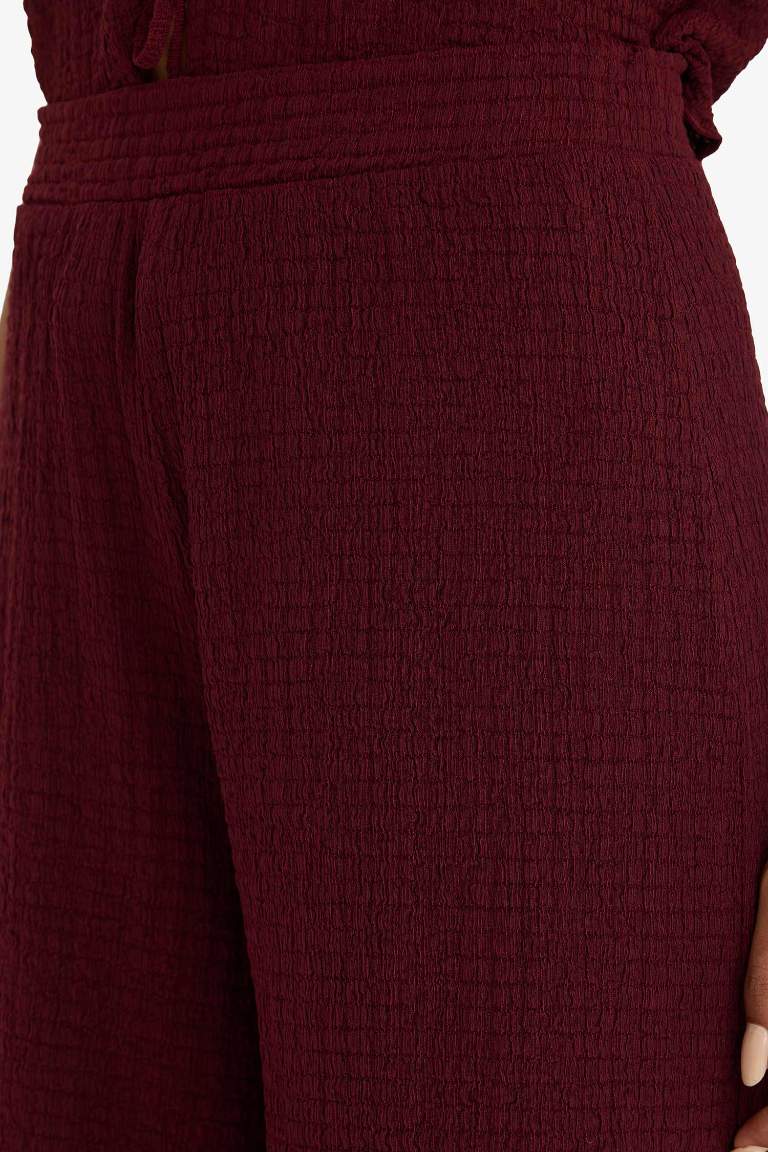 Wide Leg Geniş Bol Paça Bürümcük Pantolon