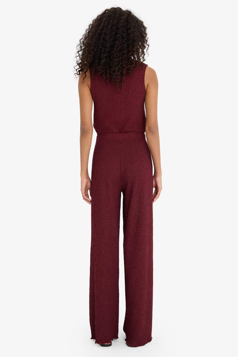 Wide Leg Geniş Bol Paça Bürümcük Pantolon