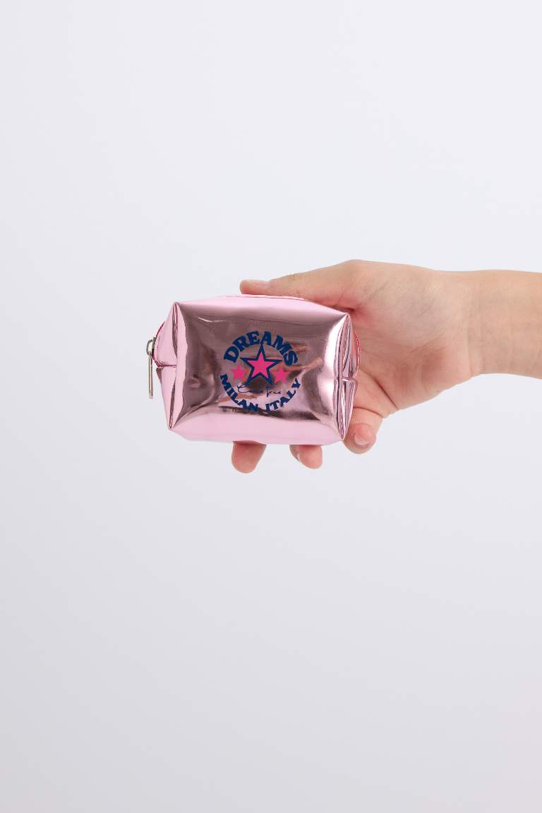 Porte-monnaie zippé à motifs pour femmes