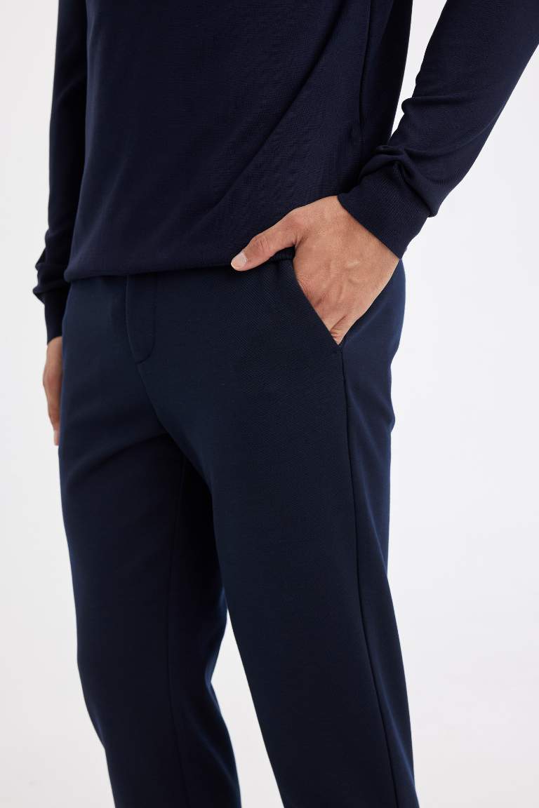 Basic Pocketed Straight Leg Jogger Pants