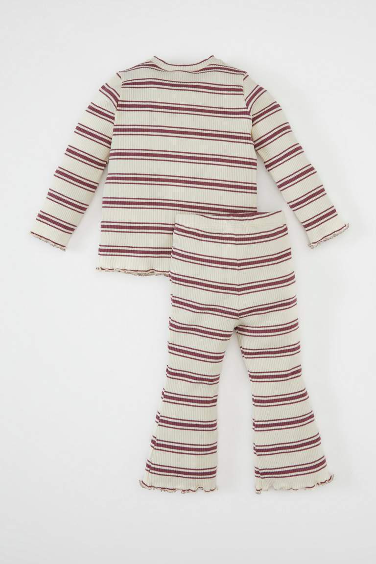 Baby Girl Striped Ribbed Camisole 2 Piece Set