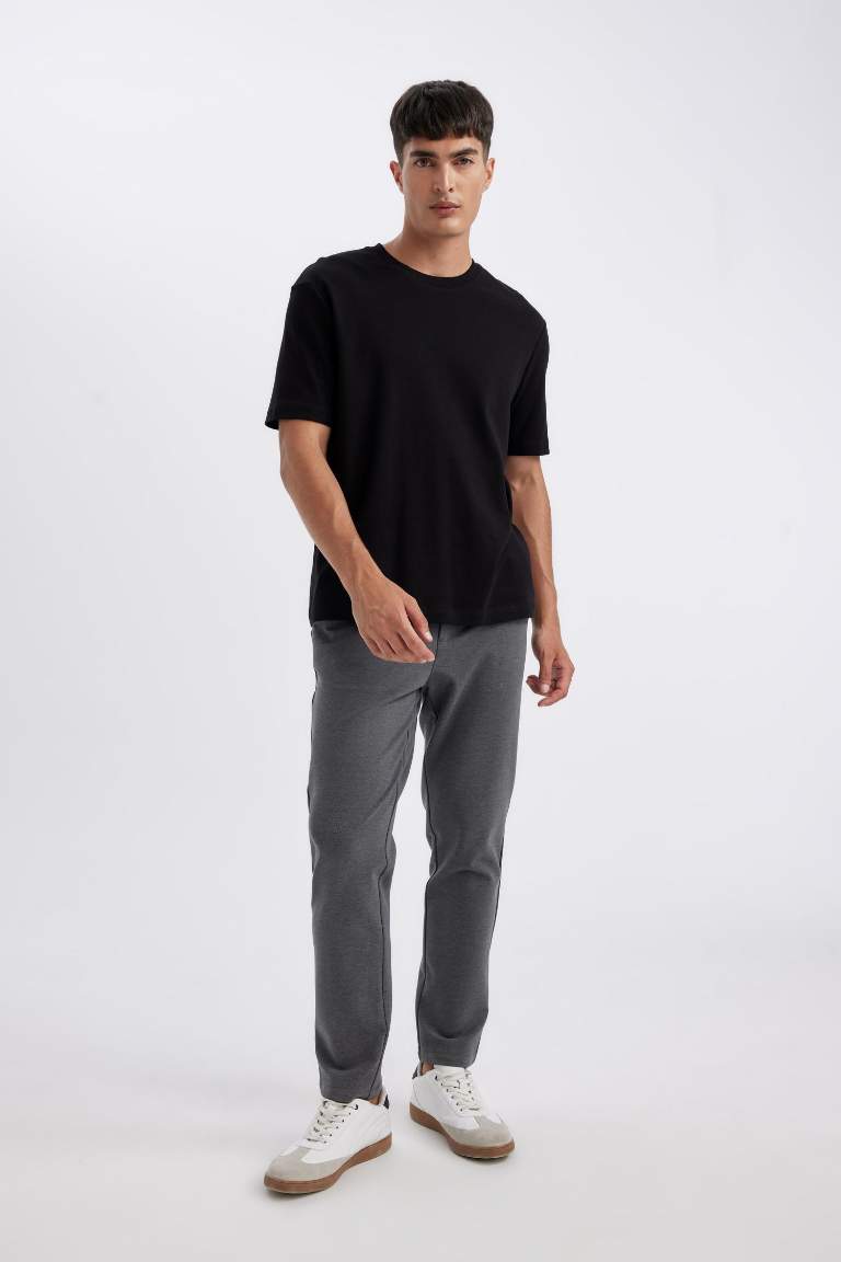 Kumaş Pantolon Tailored Regular Fit Normal Kesim Basic Düz Cepli Düz Paça