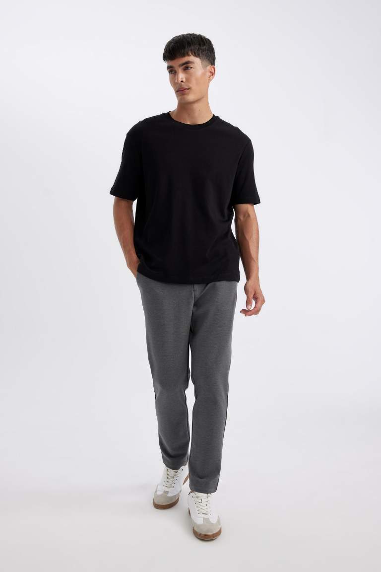 Kumaş Pantolon Tailored Regular Fit Normal Kesim Basic Düz Cepli Düz Paça