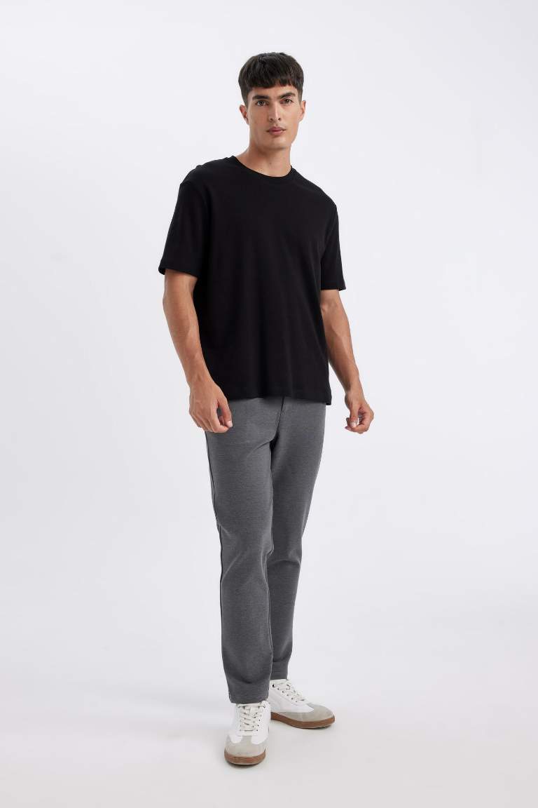 Kumaş Pantolon Tailored Regular Fit Normal Kesim Basic Düz Cepli Düz Paça