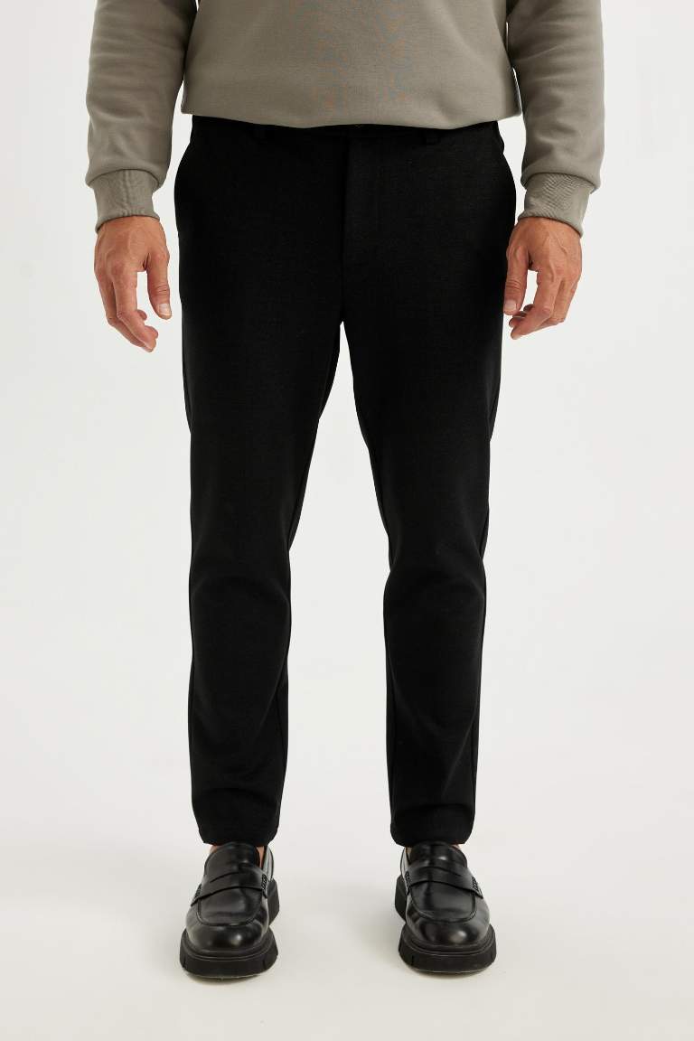 Kumaş Pantolon Tailored Regular Fit Basic Düz Cepli Düz Paça